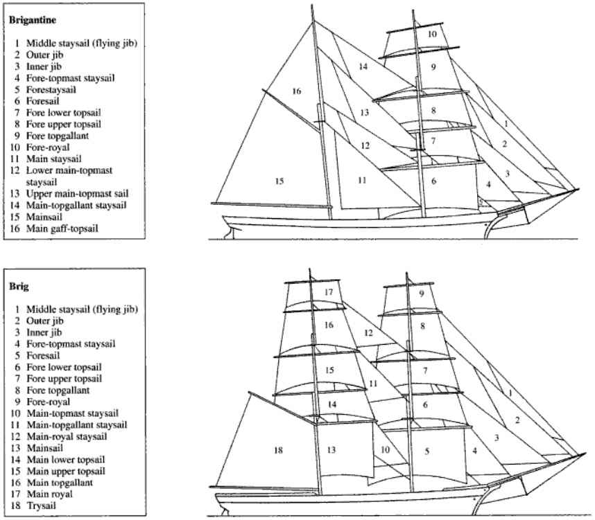 sailing ships